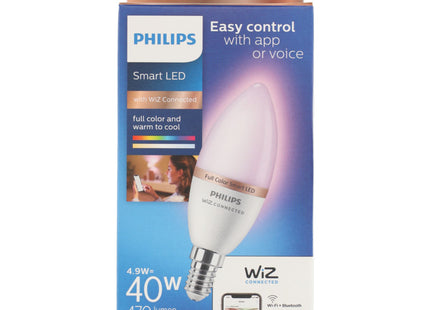 Philips Smart led kaars gekleurd E14 40W