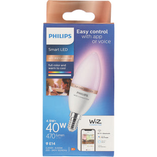 Philips Smart LED-Kerze farbig E14 40W