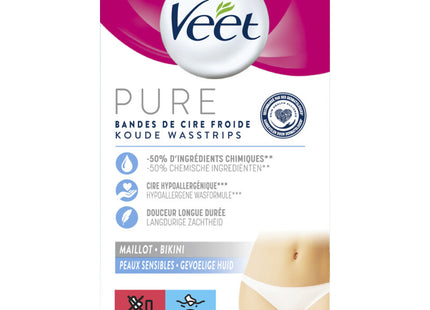Veet Pure koude waxstrips bikini