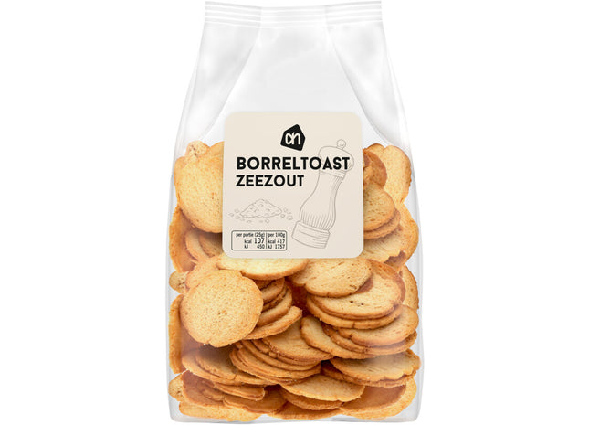 Borreltoast zeezout