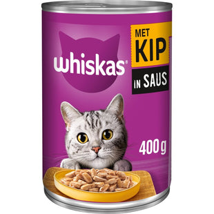 Whiskas Adult 1+ jaar kip in saus