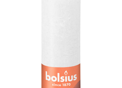 Bolsius Rustic candle white 19cm
