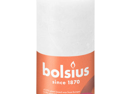 Bolsius Rustic candle white 13cm