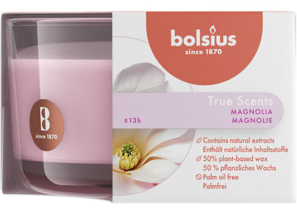 Bolsius True scents scented candle small magnolia