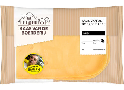 Kaas van de boerderij oud 50+ plak