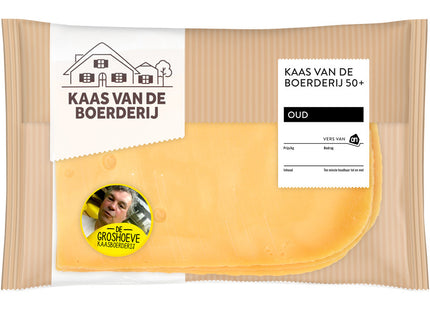 Kaas van de boerderij oud 50+ plak