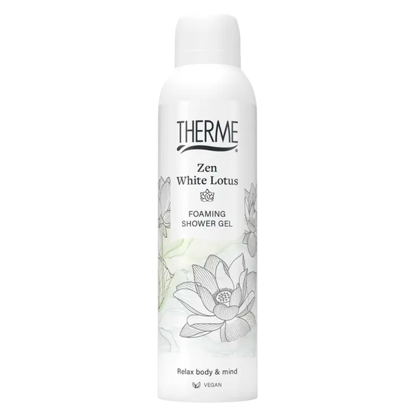 Therme Zen white lotus foaming shower gel