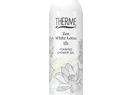 Therme Zen white lotus foaming shower gel