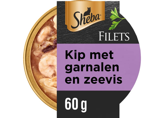 Sheba-Hühnerfilets mit Garnelen und Seefisch