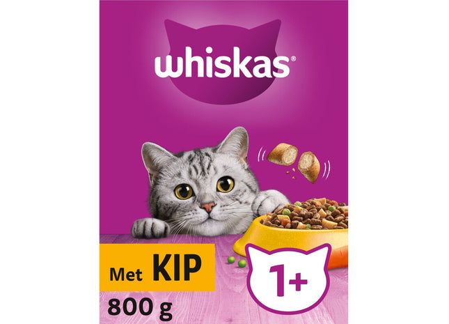 Whiskas 1+ Brokken met kip
