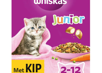 Whiskas Brokken junior met kip 2-12 maanden