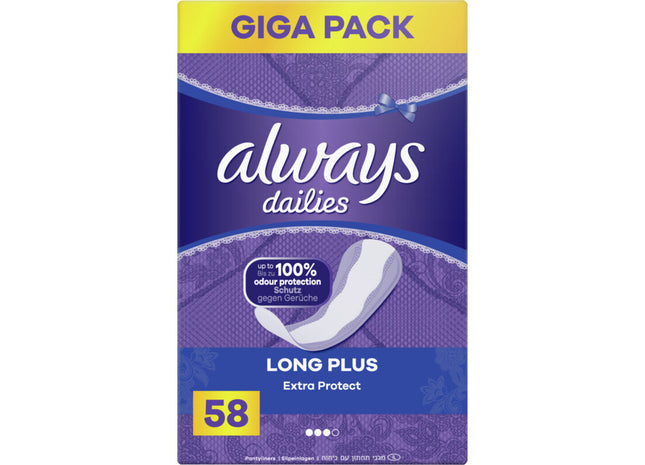 Schützen Sie immer die extra lange Slipeinlage