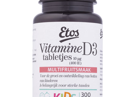 Etos Kids vitamine D tabletjes multifruit