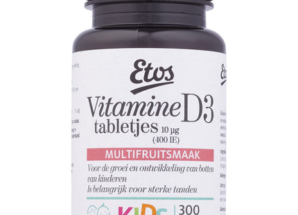 Etos Kids vitamine D tabletjes multifruit