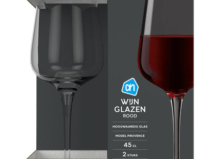 Red wine glasses model Provence