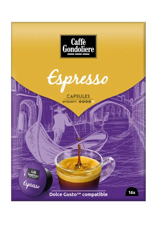 Caffé Gondoliere Sweet Taste and Espresso Capsules