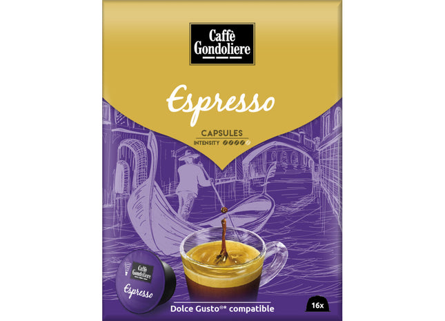 Caffé Gondoliere Dolce gusto eEspresso capsules