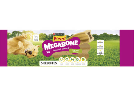 Bonzo Megabone hondensnack groot met rund