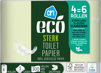 Eco Toilet paper strong extra long