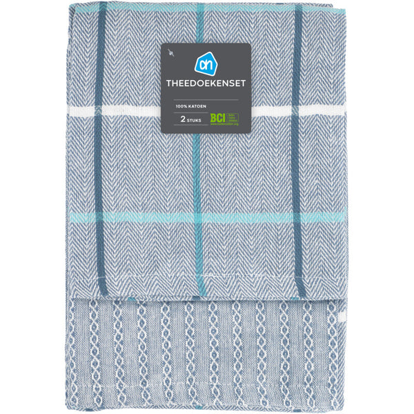 Geschirrtuch blau, 2er-Set