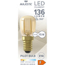 Majestätisches LED-Fadenlampen-Schaltbrett Gold E14 15W