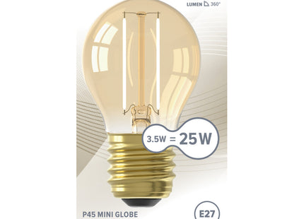 Majestic Led fil kogel goud E27 25W