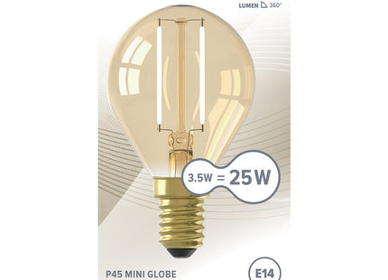 Majestic Led fil bullet gold E14 25W