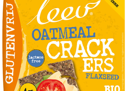 Leev Crackers linseed oats gluten free organic