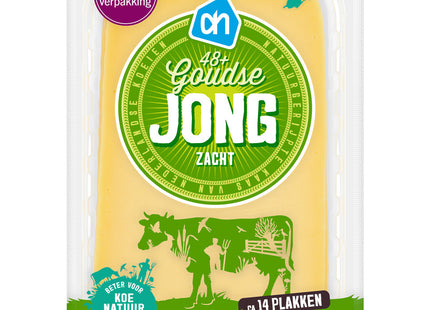 Gouda young 48+ slices large packaging