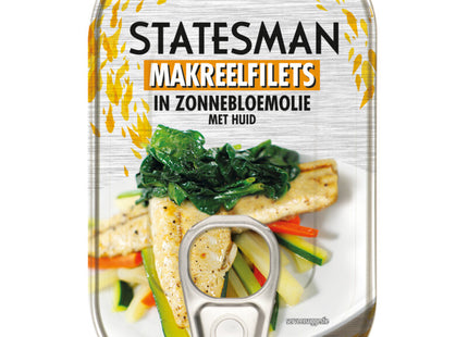 Staatsmannsmakrele auf der Haut in Sonnenblumenöl