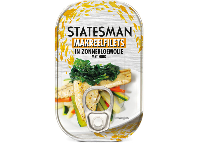 Staatsmannsmakrele auf der Haut in Sonnenblumenöl