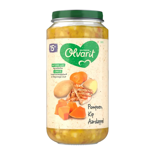 Olvarit Pumpkin chicken potato 15m+