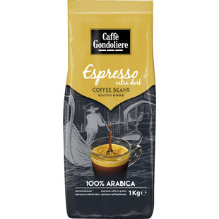 Caffé Gondoliere Espresso extra dark coffee beans