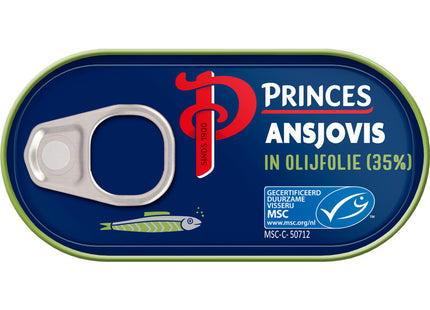 Princes Anchovy fillets in olive oil msc