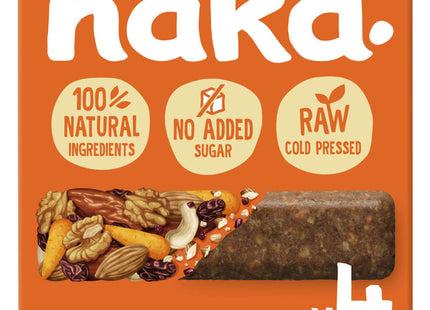 naked. Fruit bar with nuts carrot cake