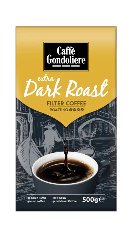 Caffé Gondoliere Extra dunkel gerösteter Filterkaffee