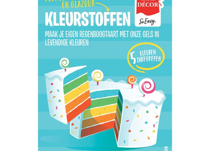 Cake Décor Kleurstoffen regenboogtaart