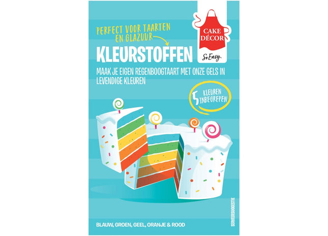 Cake Décor Kleurstoffen regenboogtaart