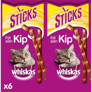 Whiskas Sticks rijk aan kip
