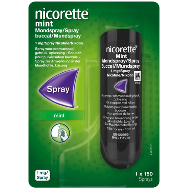 Nicorette Mondspray fresh mint 1 mg