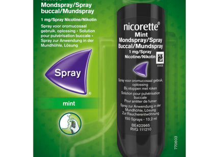 Nicorette Mondspray fresh mint 1 mg