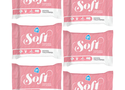 Vochtig toiletpapier soft 6-pack