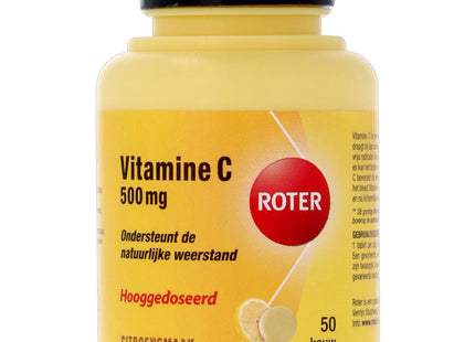 Roter Vitamin C 500mg chewable tablets lemon