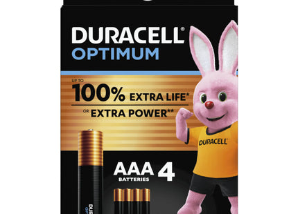 Duracell Optimum AAA alkaline batteries