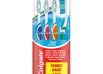 Colgate Triple action medium toothbrushes