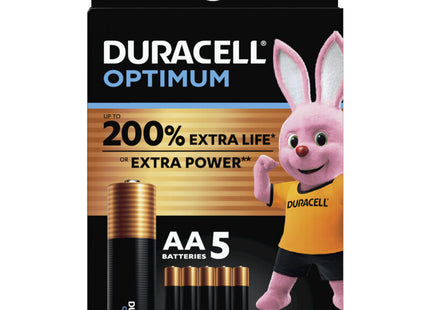 Duracell Optimum AA alkaline batteries