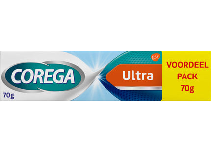 Corega Ultra kleefcrème gebitsprothese voordeel