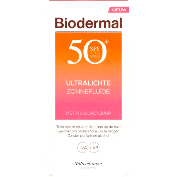 Biodermal ultraleichtes Sonnenfluid Gesicht LSF 50