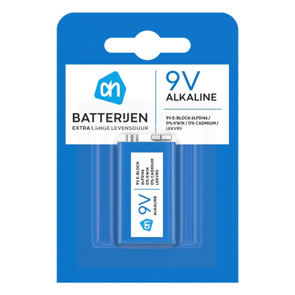 9V alkaline batterijen