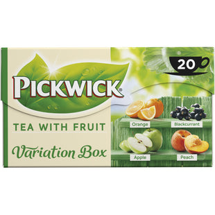 Pickwick Tea with fruit variaton box green